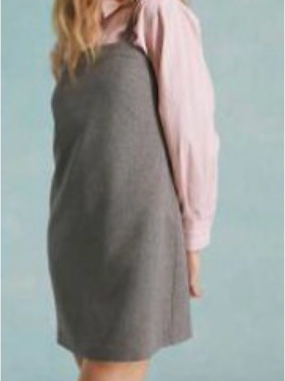 Miss Selfridge Pinny Strappy Grey  Dress